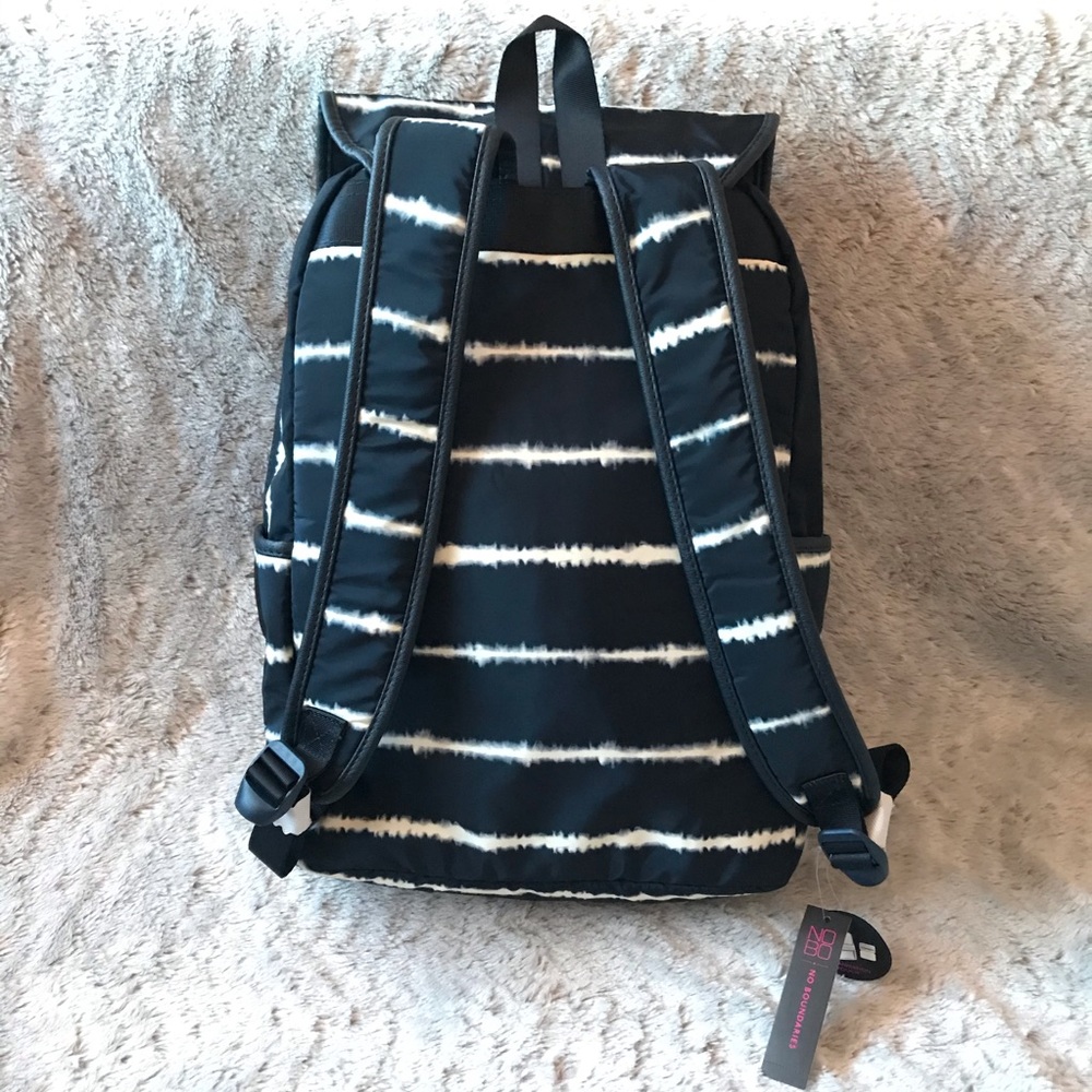 Flap Backpack w/ Vinyl Front Pocket - Picture 4 of 10